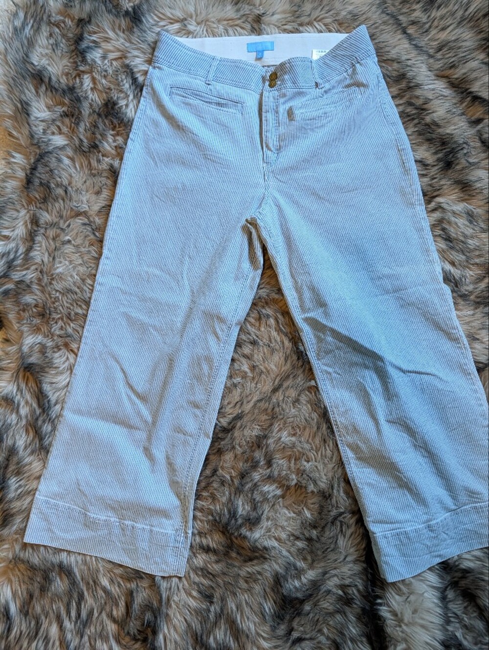 Draper James RSVP Hickory Stripe Wide Leg Jeans